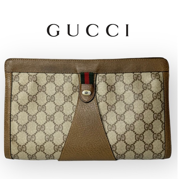 Gucci Ophidia Supreme GG Monogram Accessory Collection Clutch. - Picture 1 of 15
